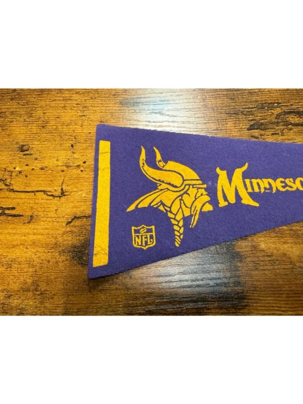 Vintage - 1960's Minnesota Vikings - NFL Football - 9” Mini Felt Pennant